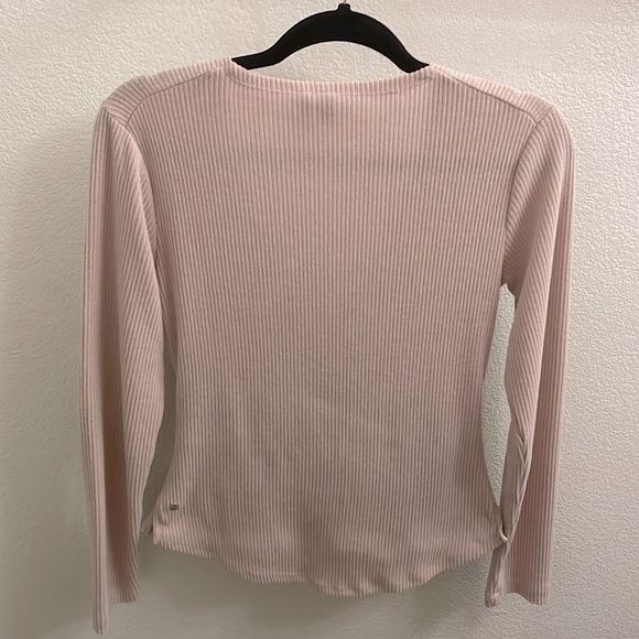 Z By Zella Women’s Pink Long Sleeve Ballet Wrap Top - Picture 2 of 4